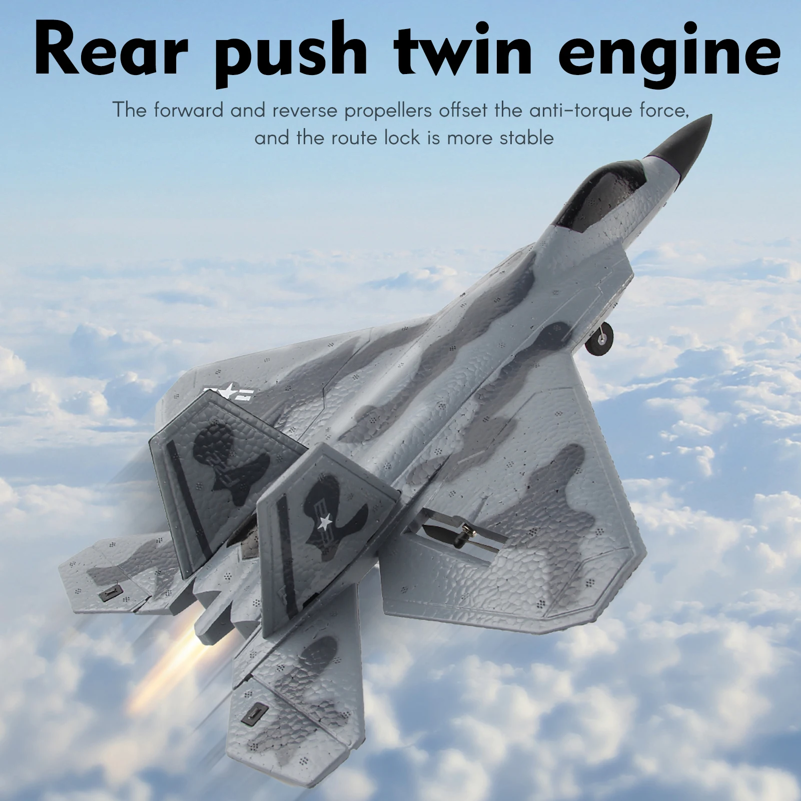 Drone F22 Rc - Радиоуправляемый самолет F22 Fighter Raptor Series
