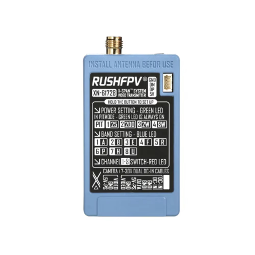 RUSHFPV 6.1‑7.2G 8W X61728 VTX – обзор и цена Fpv Antenna Receiver