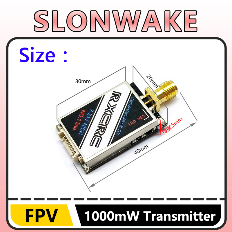 SLONWAKE 5.8G 48CH 1W VTX 100/ – обзор и цена - Remote Control (Rc) Drone