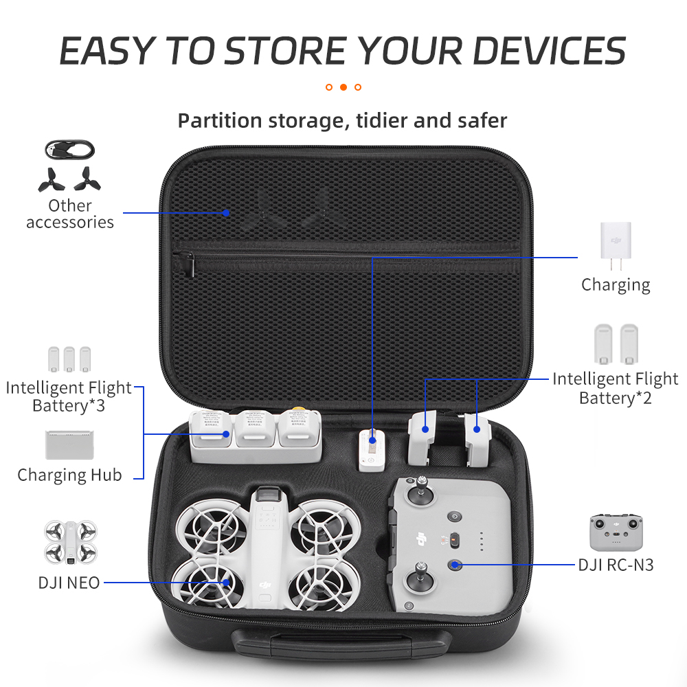 Чехол XFJI для DJI NEO Combo и – обзор и цена Drone Carrying Bag